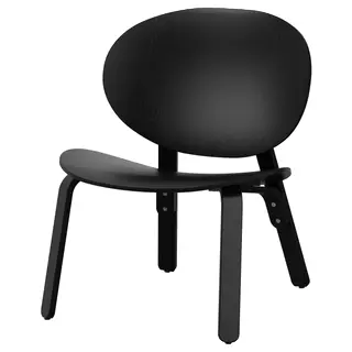 FRÖSET easy chair, black stained oak veneer, Width 59 x Depth 57 x Height 74 cm