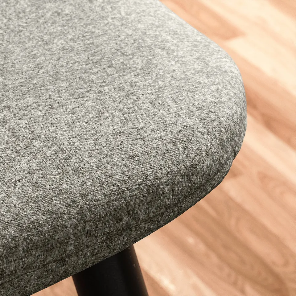 NORRMJÖLE / NORDMANSSKÄR Table and 4 chairs, oak effect black/black Tonerud grey, 105 cm