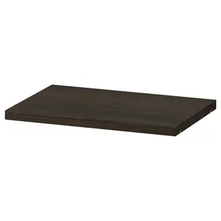 BILLY shelf, dark brown oak effect, Width 36 x Depth 26 cm