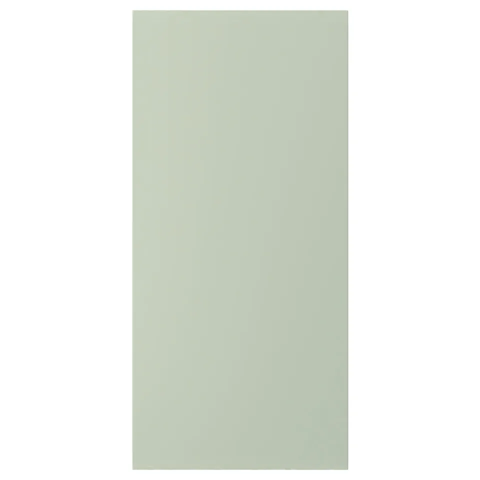 A STENSUND fiberboard cover panel in green. Its rectangular with lacquered finish.