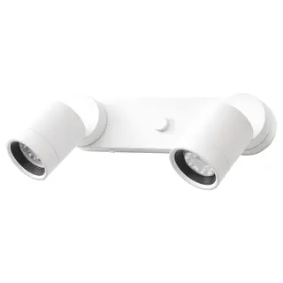 NYMÅNE wall lamp double, wired-in, white, Length 29 x Width 7 cm