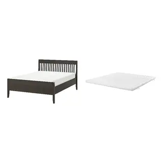 IDANÄS/ÅNNFJÄLLET Bed with 8cm thick mattress, coir, foam, super firm