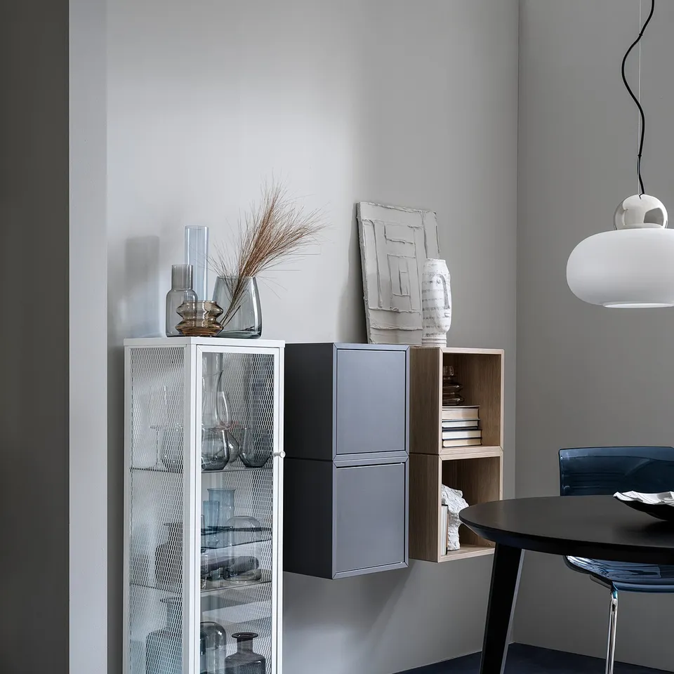 part: BAGGEBO glass-door cabinet