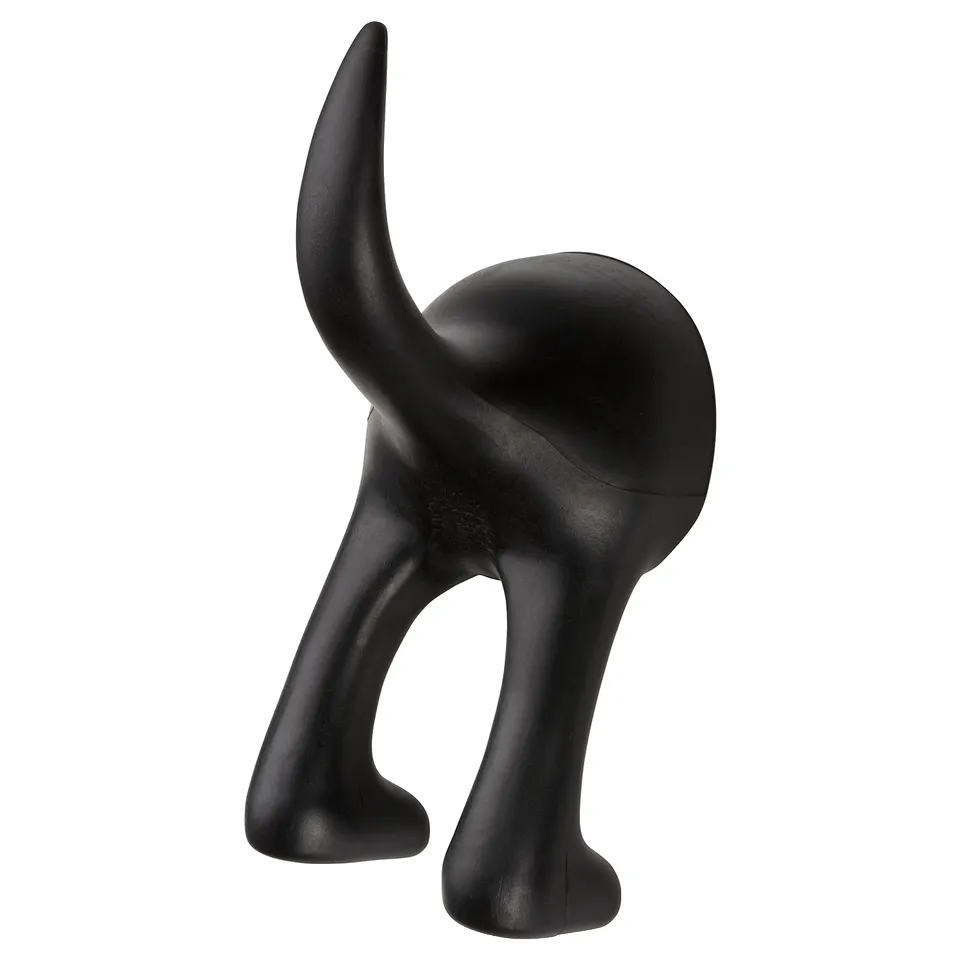 BÄSTIS black dog hook; playful & practical wall storage.