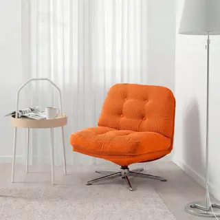 BURVIK/DYVLINGE set: swivel easy chair + side table