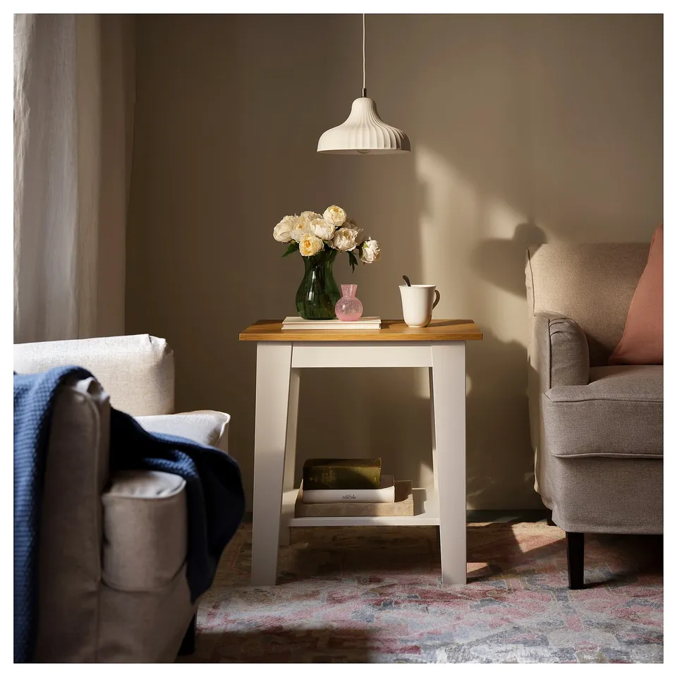 ÄMMARYD Side table, white, 59x40 cm