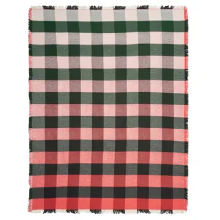 VINTERFINT throw, check pattern multicolour, 130x170 cm