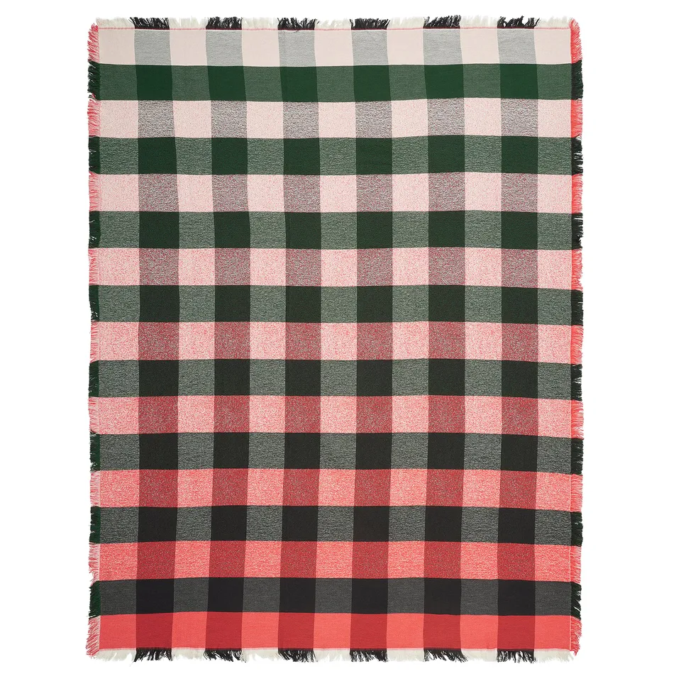 VINTERFINT Throw, check pattern multicolour, 130x170 cm