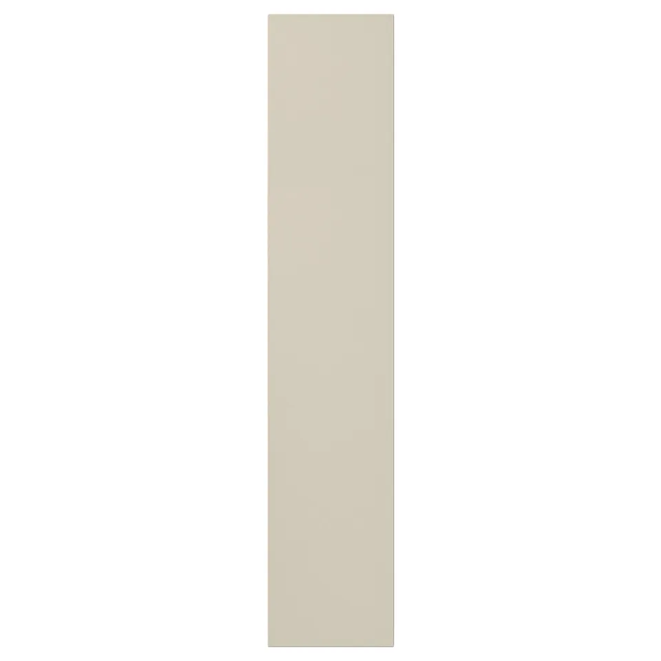 HAVSTORP: beige kitchen cabinet front, rectangular, smooth, lacquered fiberboard.