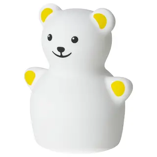 TÖVÄDER LED night light, bear battery-operated, Height 13 x Length 11 x Width 9 cm