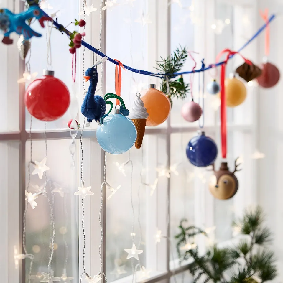 STRÅLA LED lighting curtain, star