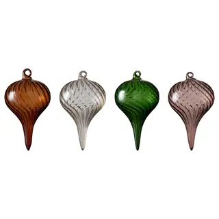 VINTERFINT tree ornament, bauble glass/mixed colours, 6 cm