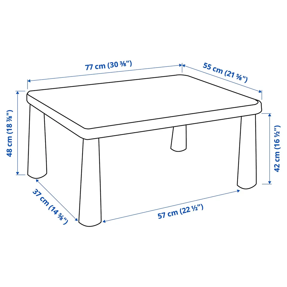 Illustration with measurements for the product: MAMMUT.