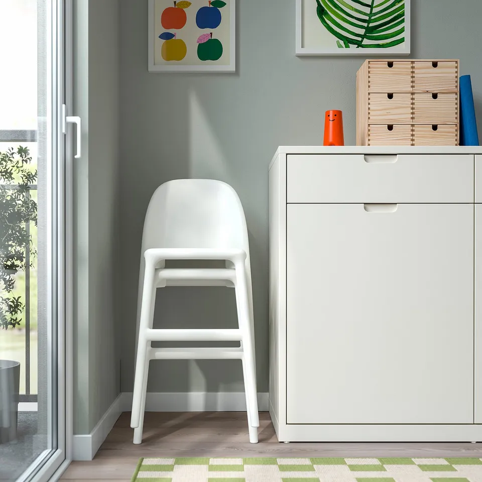 Modern kids chair & cabinet. Comfortable with storage.