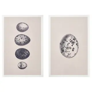 BJÖRNAMO art print on hollow wood, eggs, 20x30 cm