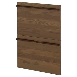 METOD 2 fronts for dishwasher, Stensta dark brown ash veneer, 60 cm