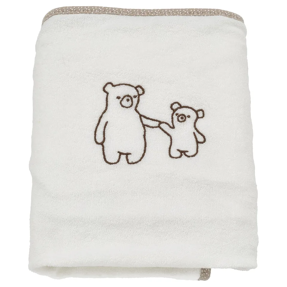 VÄDRA Babycare mat with cover, white/terry, 48x74 cm