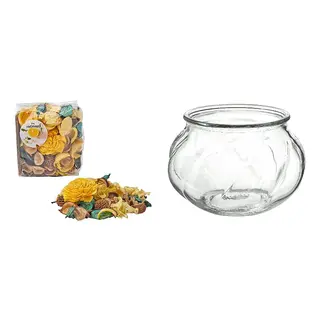 FRÖFINK/VILJESTARK set: scented potpourri + vase