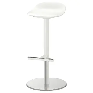 JANINGE bar stool, white, 76 cm