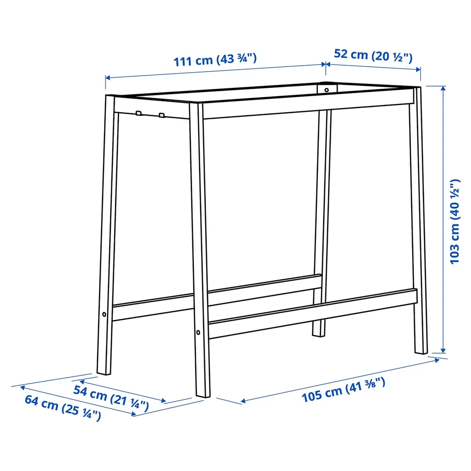 part: MITTZON underframe for conference table