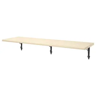 TRANHULT / KROKSHULT wall shelf, aspen, 120x30 cm