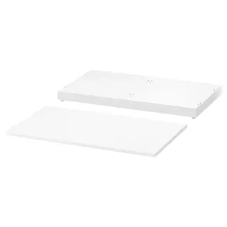 NORDLI top and plinth, white, 80x47 cm