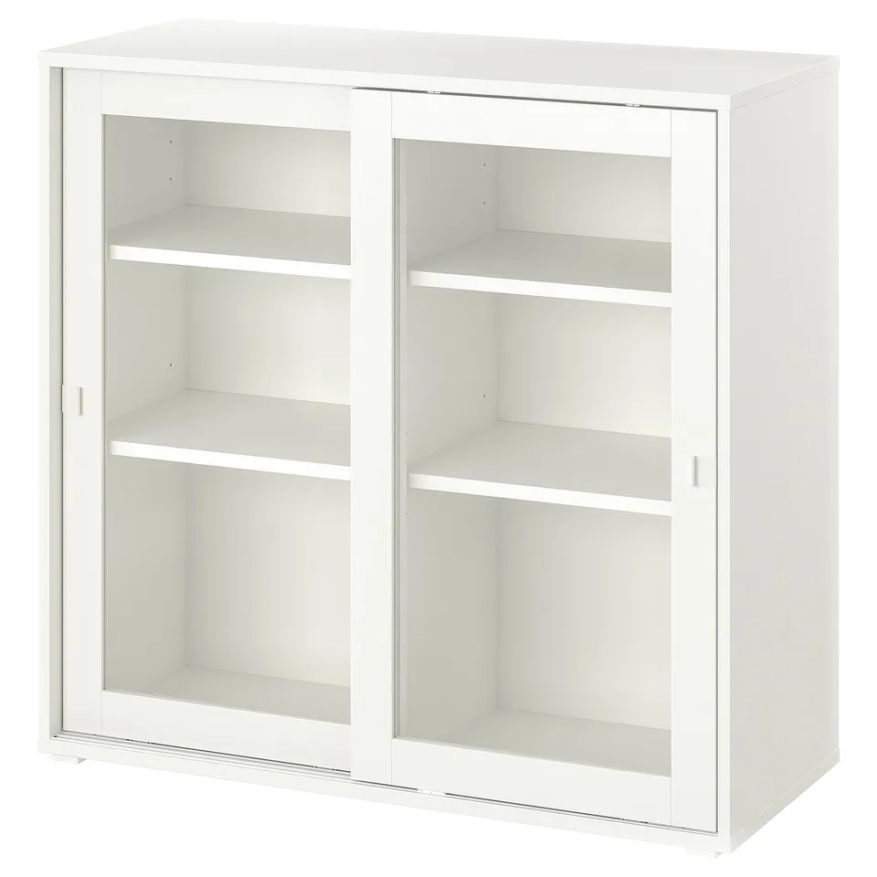 part: VIHALS cabinet with sliding glass doors