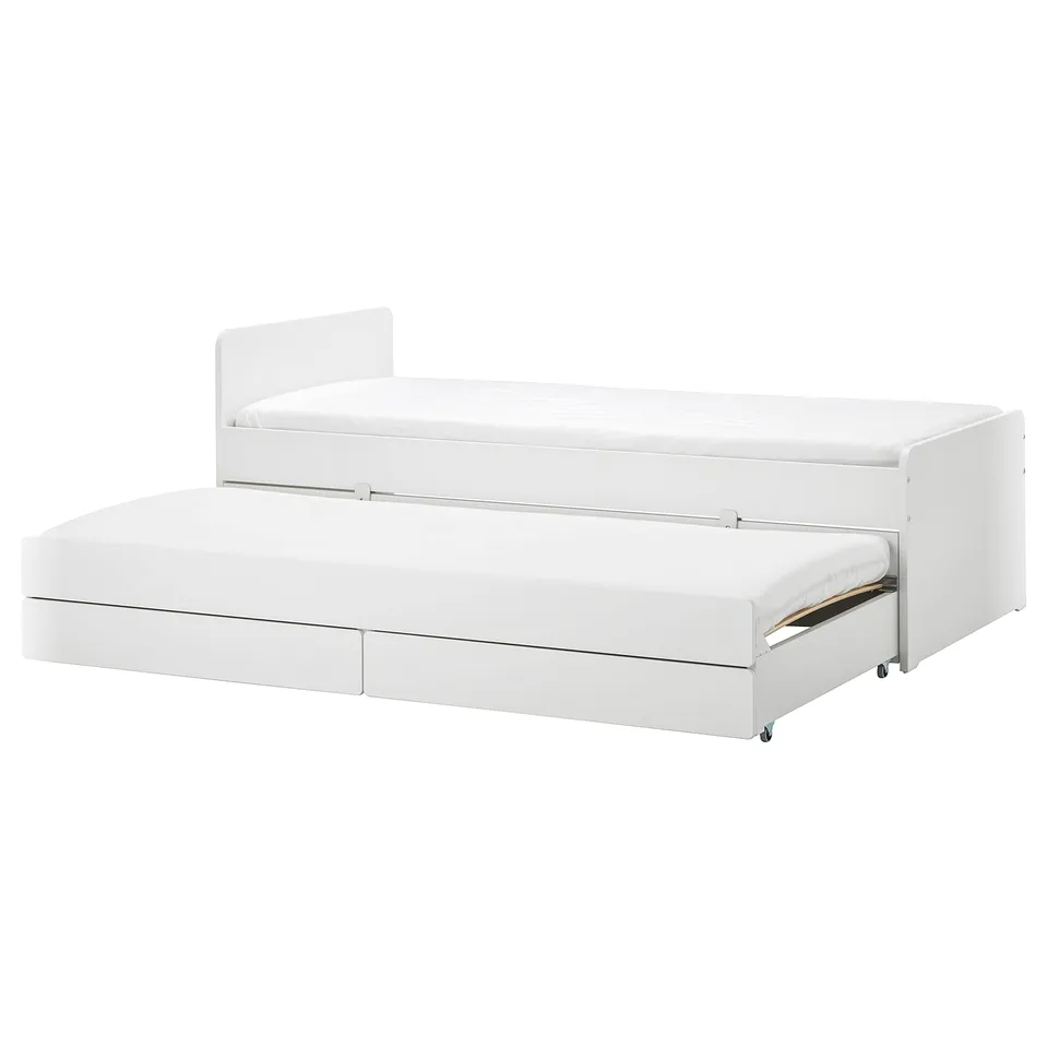 part: SLÄKT bed frame with underbed and storage