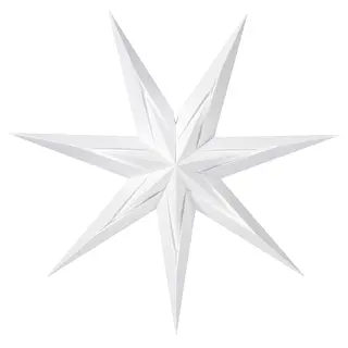 STRÅLA lamp shade, paper star/dotted white