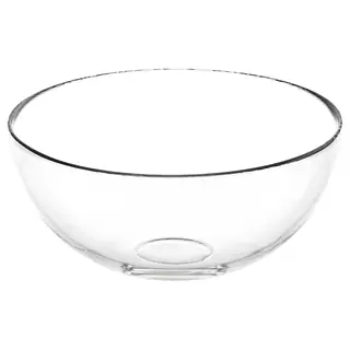 BLANDA serving bowl, clear glass, 20 cm