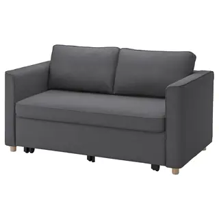 PÄRUP cover for 2-seat sofa-bed, Vissle grey