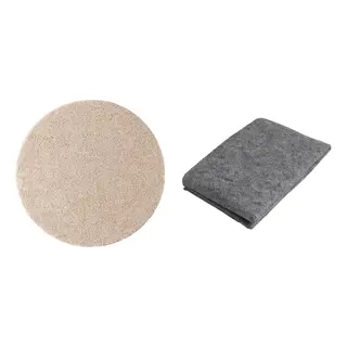 STOENSE/STOPP set: rug, low pile + rug underlay with anti-slip