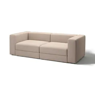 JÄTTEBO 3-seat modular sofa, Samsala grey-beige, Depth 95 x Height 71 x Width 240 cm