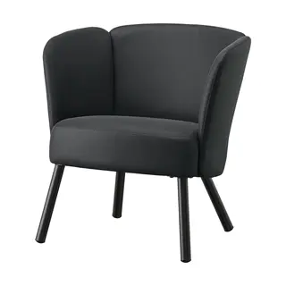 HERRÅKRA armchair, Skulsta black, Width 71 x Depth 66 x Height 73 cm
