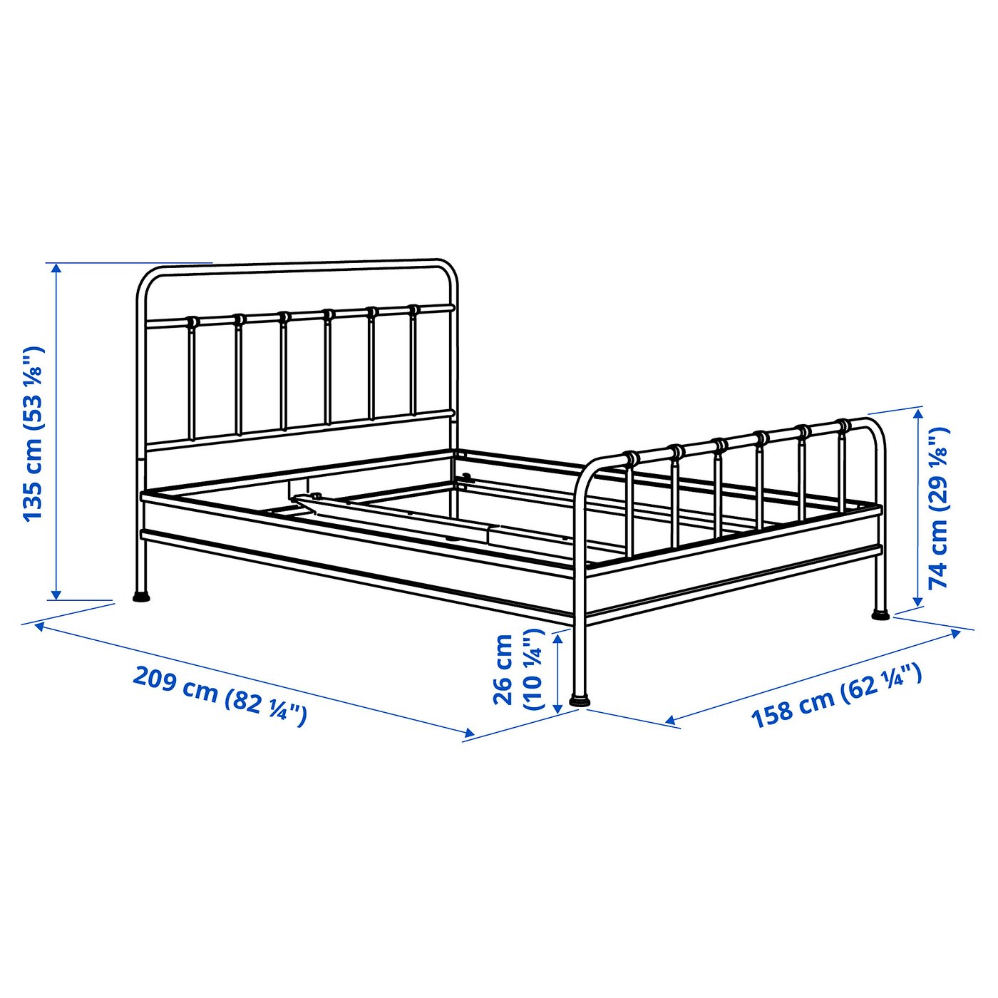 Illustration with measurements for the product: STJÄRNÖ.