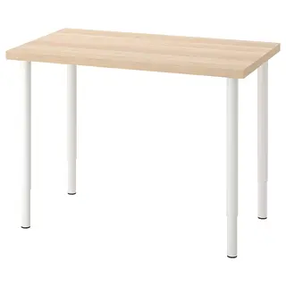 LINNMON/OLOV set: table top + leg, adjustable x4