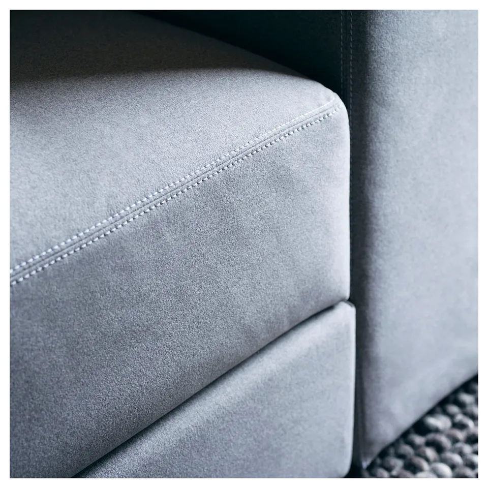 JÄTTEBO sectional couch, grey, soft fabric, clean lines, modular design.