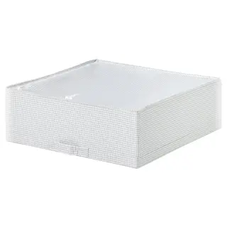 STUK storage case, white/black, 51x51x18 cm