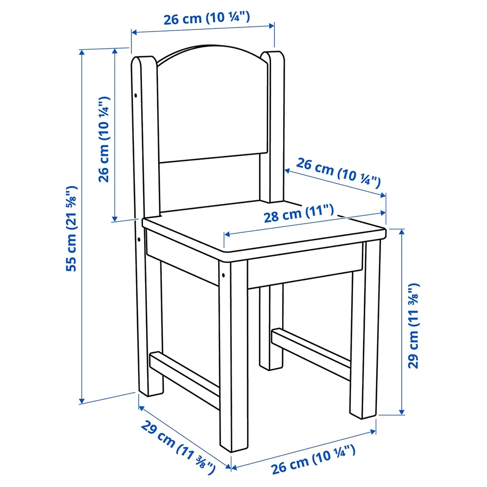 Illustration with measurements for the product: SUNDVIK.