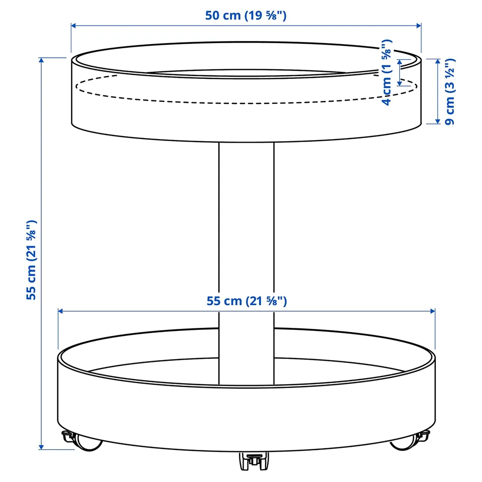 part: STOCKHOLM 2025 side table on castors