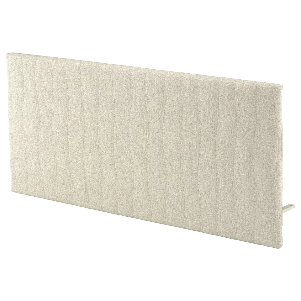 Mitttzon desk screen, beige, rectangular, fabric-covered, sound-absorbing panel for focused workspace.