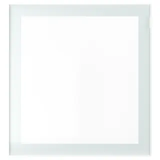 GLASSVIK glass door, white/light green clear glass, 60x64 cm