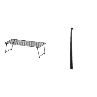 GREJIG/OMTÄNKSAM set: shoe rack + shoehorn