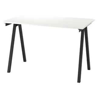 TROTTEN desk, white/anthracite, Depth 70 x Height 75 x Width 120 cm