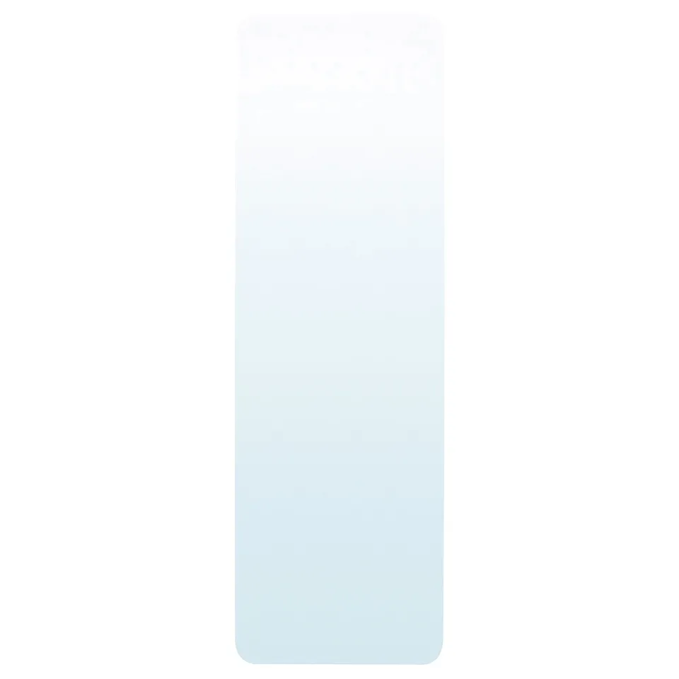 DRÖMMARE mirror, white, rectangular, acrylic plastic, attaches to wardrobe door for kids.