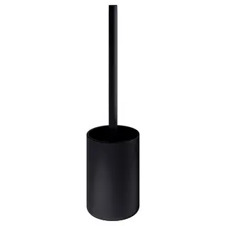 GANSJÖN toilet brush, black, Length 38 x Width 10 x Depth 10 x Height 38 cm
