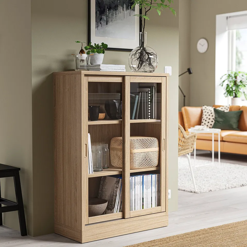 part: TONSTAD cabinet with sliding glass doors