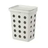 HÅLLBAR bin with lid for organic waste, light grey, 10 l