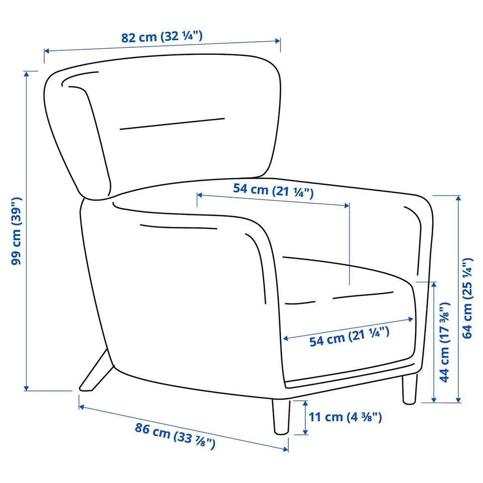 part: OSKARSHAMN wing chair