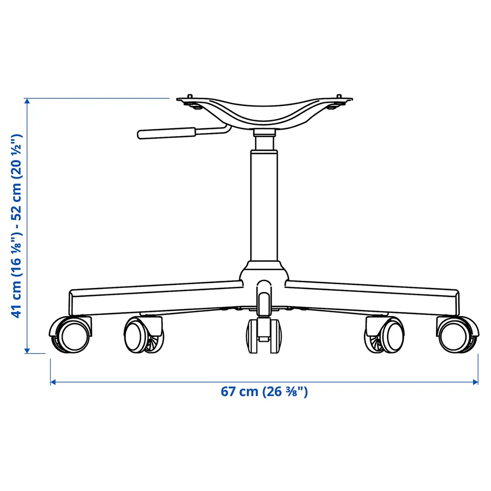 part: MALSKÄR chair frame, swivel